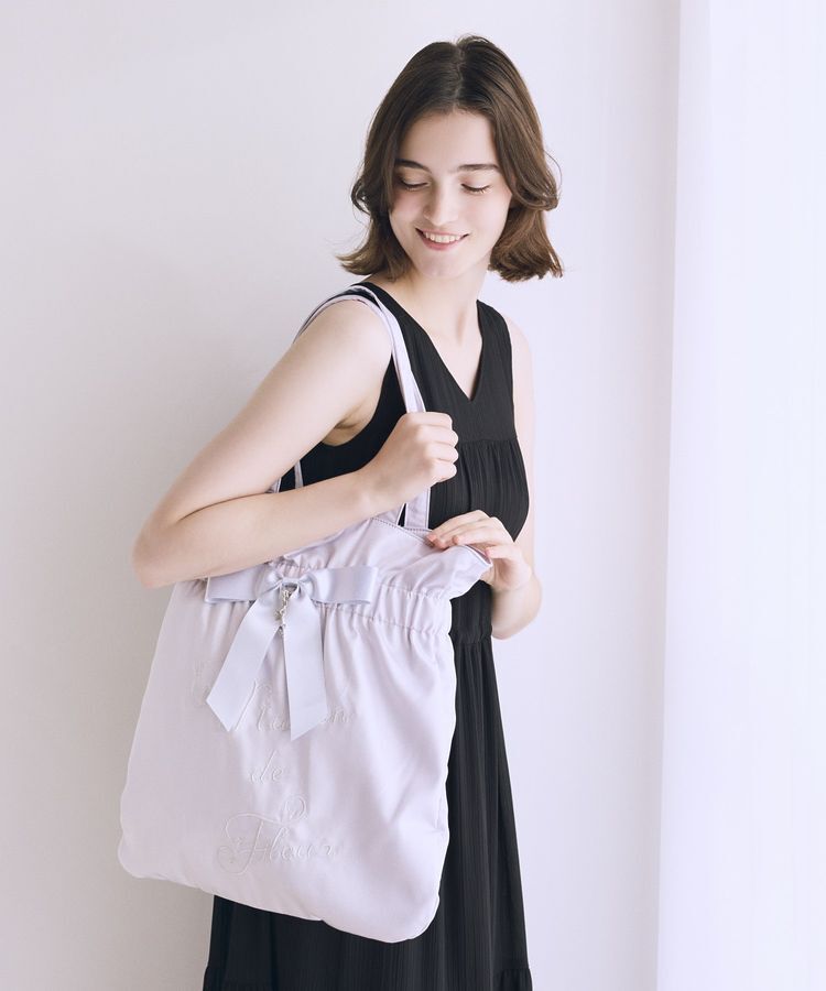 Maison de FLEUR「スターリボントートバッグ」|トートバッグ|シルバー