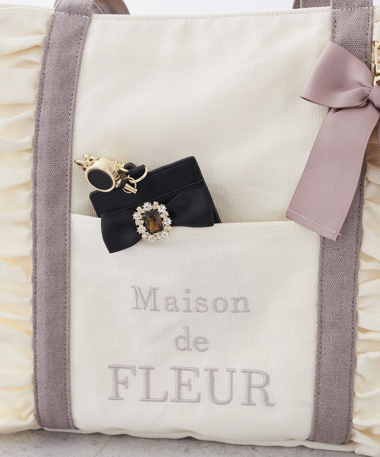 Maison de FLEUR「フロントフリルマルチポケットトートバッグ」|トートバッグ|