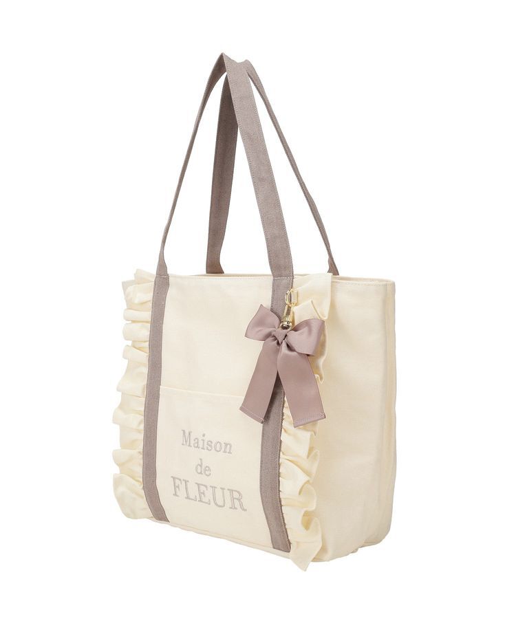 Maison de FLEUR「フロントフリルマルチポケットトートバッグ」|トートバッグ|