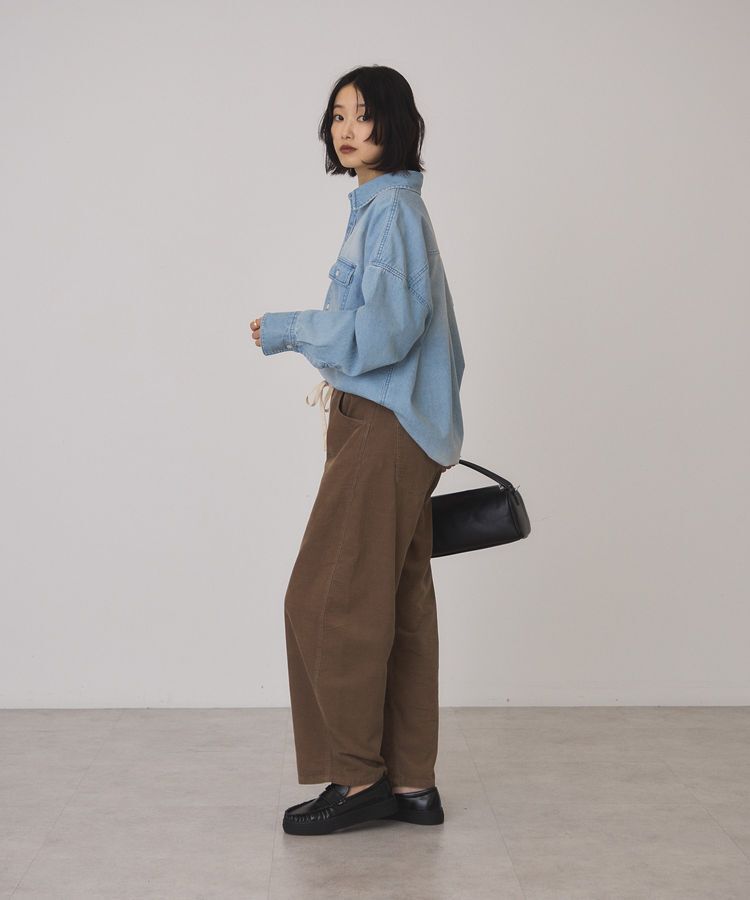 AMERICAN HOLIC「リボン付きコーデュロイカーブパンツ」|その他|