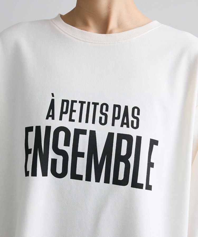 Green Parks「レースドッキングロゴ裏毛プルオーバー」|Tシャツ・カットソー|