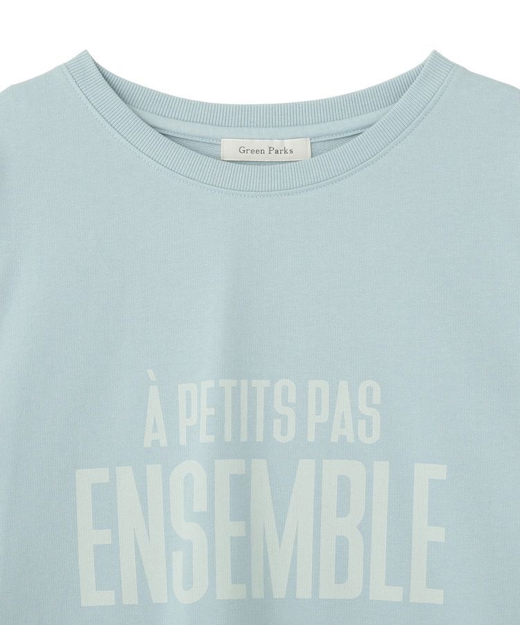Green Parks「レースドッキングロゴ裏毛プルオーバー」|Tシャツ・カットソー|