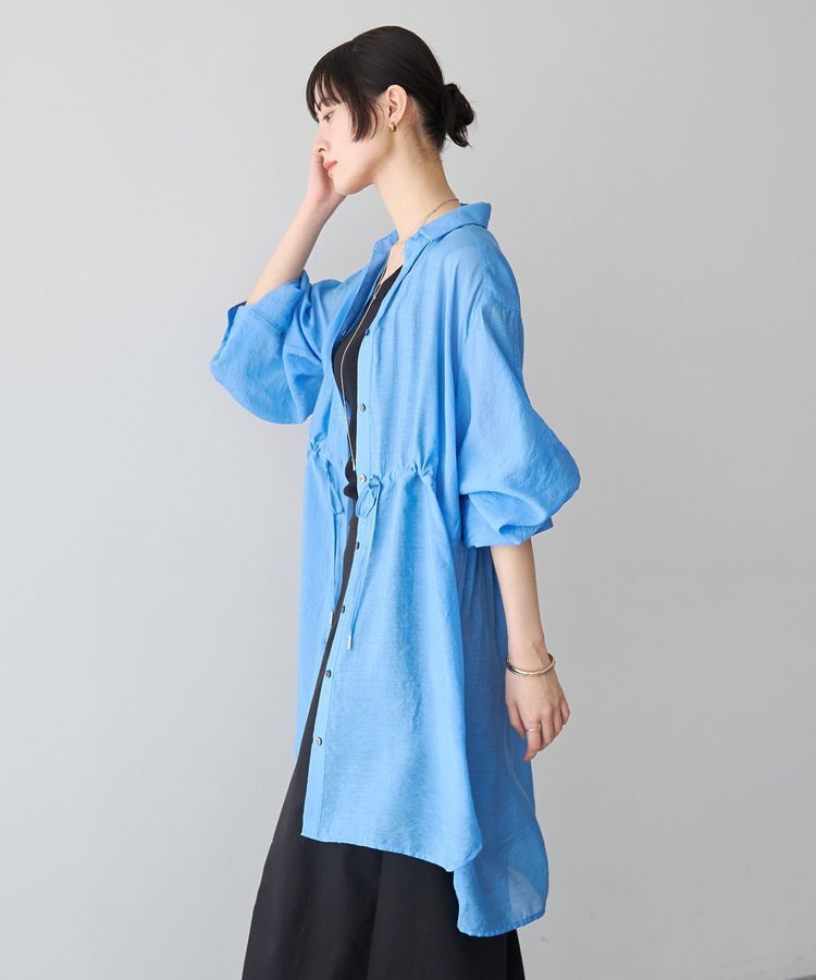 YECCA VECCA「シアー2way袖バルーンチュニック」|シャツ・ブラウス|