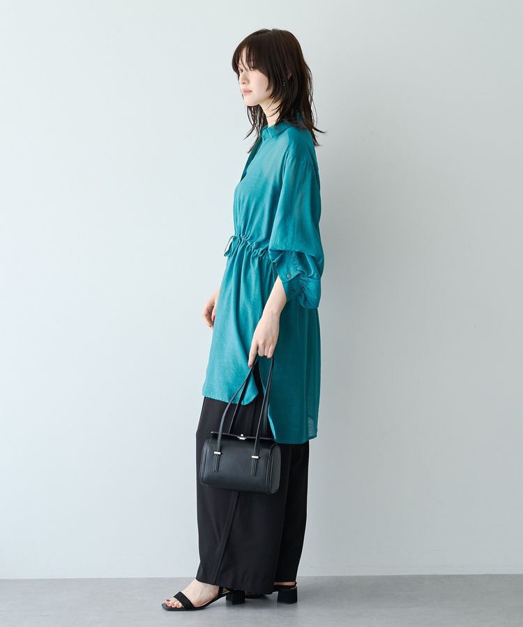 YECCA VECCA「シアー2way袖バルーンチュニック」|シャツ・ブラウス|