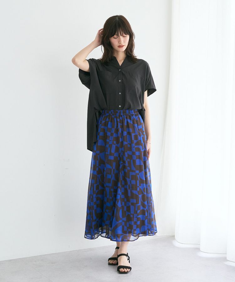YECCA VECCA「【接触冷感/セットアップ可能】ポケットスキッパーシャツ」|シャツ・ブラウス|