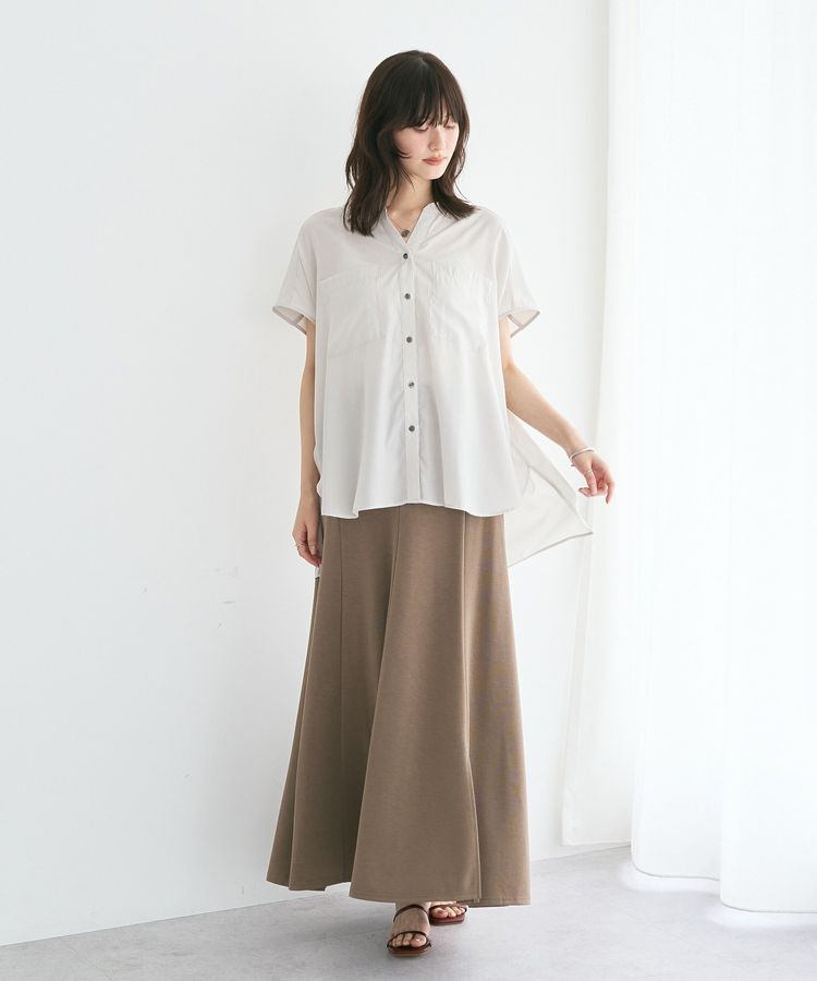 YECCA VECCA「【接触冷感/セットアップ可能】ポケットスキッパーシャツ」|シャツ・ブラウス|