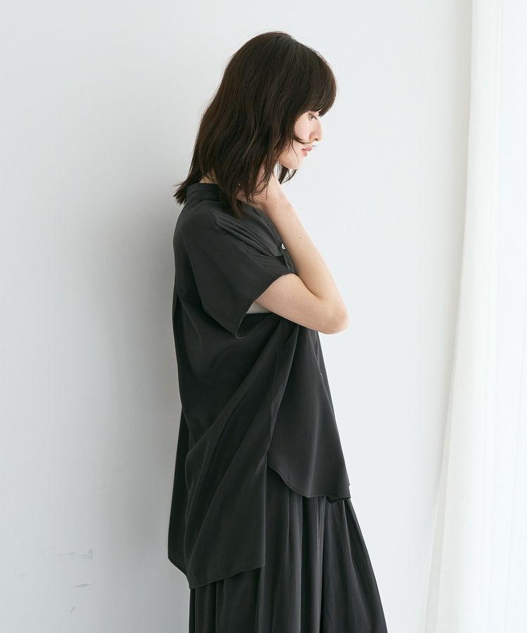 YECCA VECCA「【接触冷感/セットアップ可能】ポケットスキッパーシャツ」|シャツ・ブラウス|