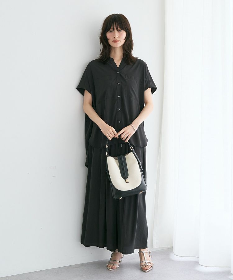 YECCA VECCA「【接触冷感/セットアップ可能】ポケットスキッパーシャツ」|シャツ・ブラウス|