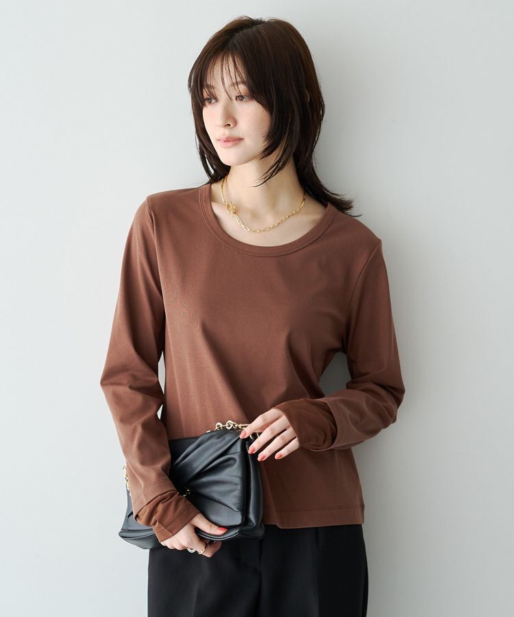 YECCA VECCA「袖口レイヤードロンTee」|Tシャツ・カットソー|