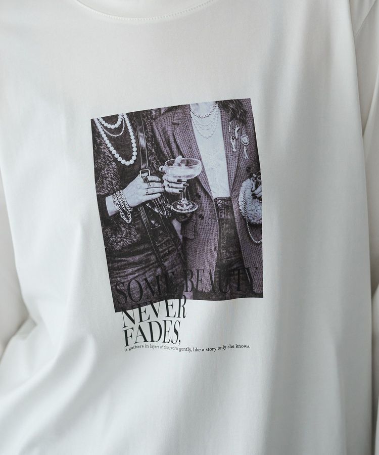YECCA VECCA「フォトプリントロンTee」|Tシャツ・カットソー|