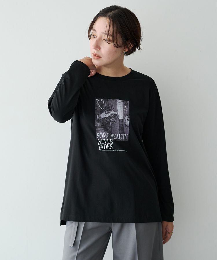 YECCA VECCA「フォトプリントロンTee」|Tシャツ・カットソー|