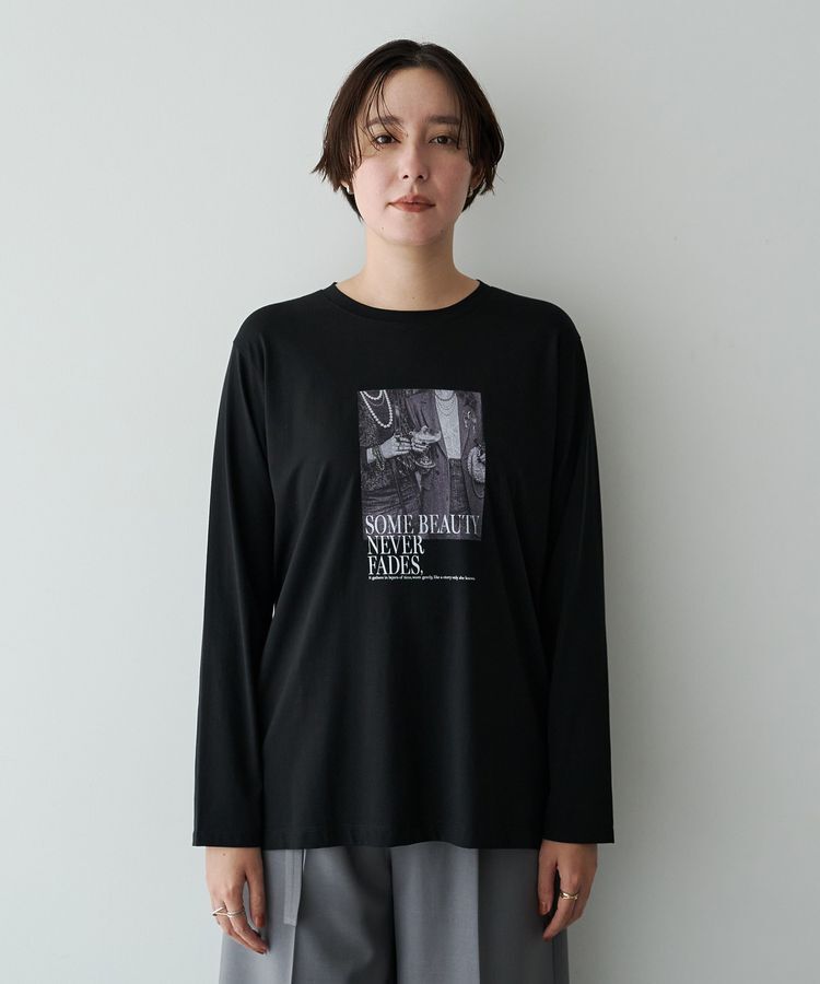 YECCA VECCA「フォトプリントロンTee」|Tシャツ・カットソー|Black