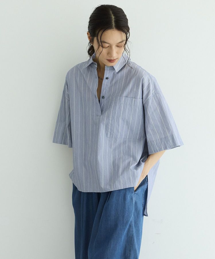GARAGE OF GOOD CLOTHING「【日本製】ストライプスキッパーシャツ」|シャツ・ブラウス|