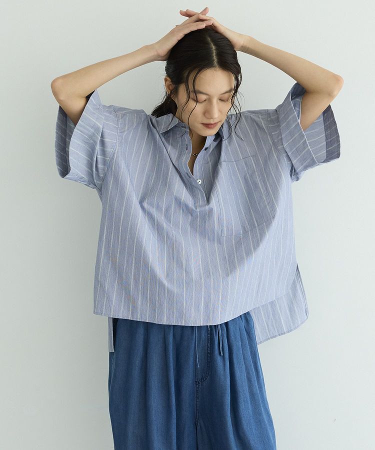 GARAGE OF GOOD CLOTHING「【日本製】ストライプスキッパーシャツ」|シャツ・ブラウス|