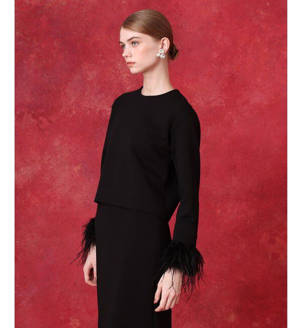 LOULOU WILLOUGHBY「ロングフェザーツキプルオーバー」|Tシャツ・カットソー|