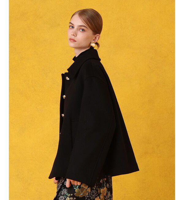 LOULOU WILLOUGHBY「シャルムビーバーショートコート」|ダッフルコート|