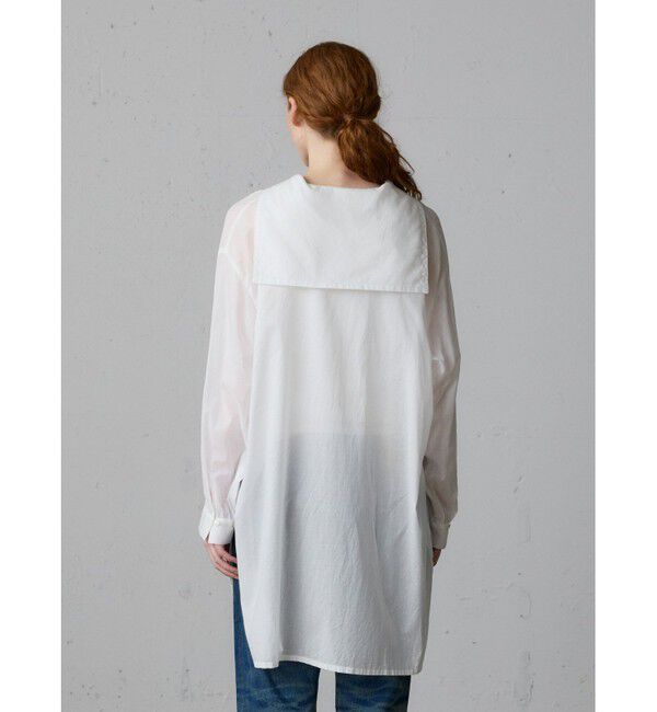 MidiUmi「MidiUmi シースルーセーラーカラーチュニック」|ワンピース|