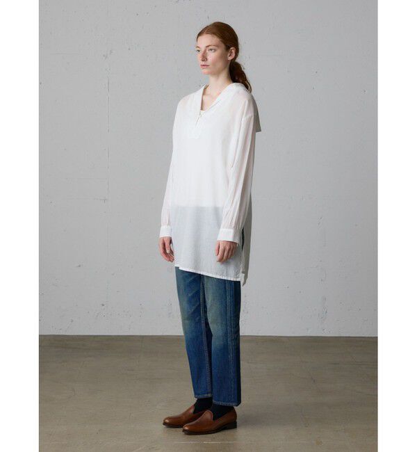 MidiUmi「MidiUmi シースルーセーラーカラーチュニック」|ワンピース|