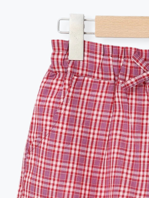 Samansa Mos2 Lagom「【140・150】チェックショートパンツ(セットアップ可)」|その他|