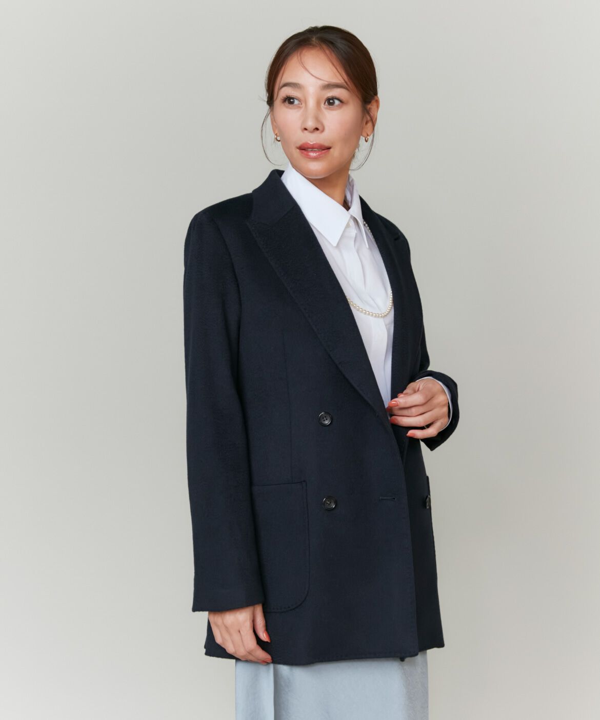 INED「《大草直子コラボ》カシミヤダブルブレストジャケット《COLOMBO》」|テーラードジャケット|