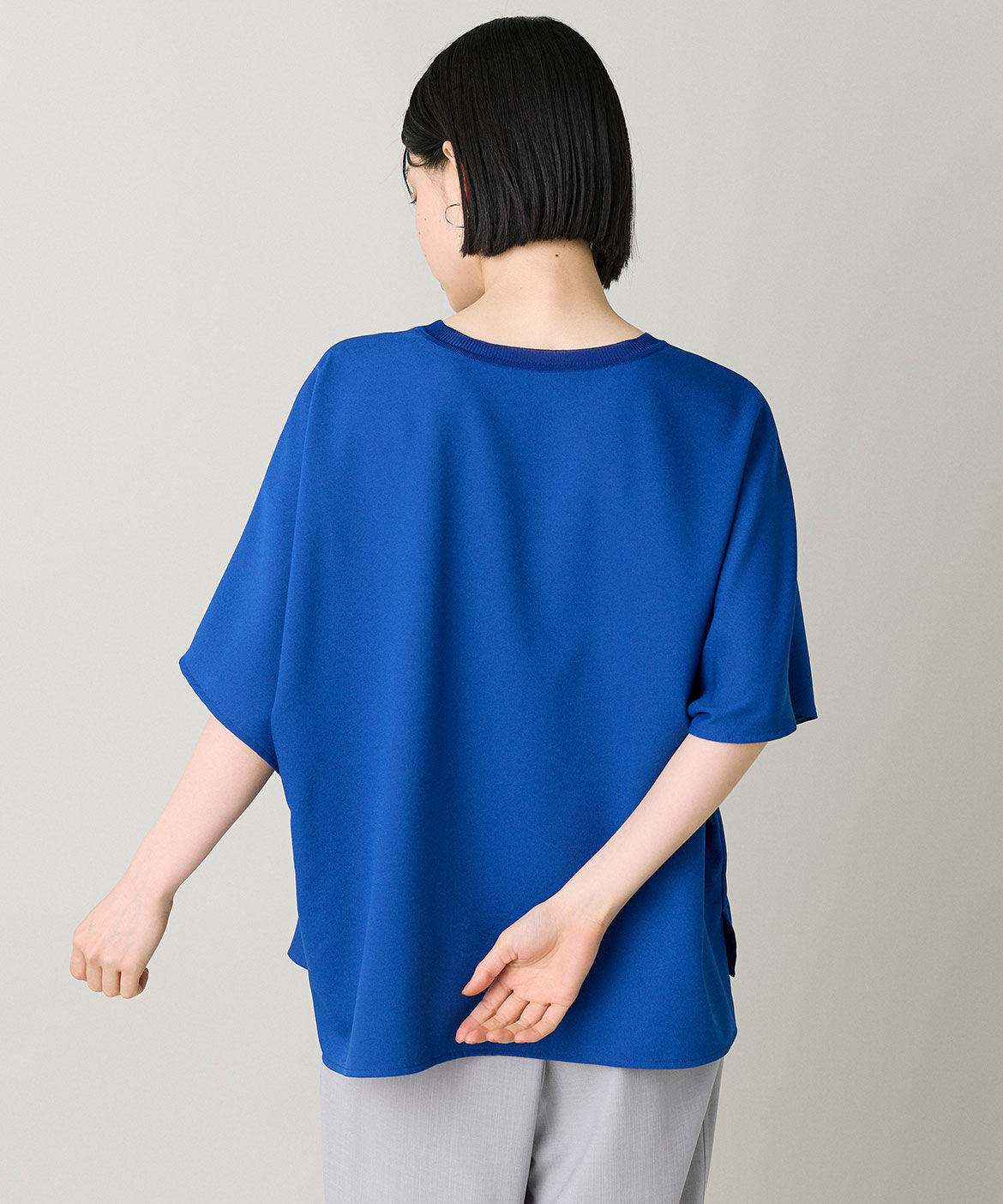 INED「ｼﾞｮｰｾﾞｯﾄﾄﾞﾙﾏﾝｽﾘｰﾌﾞｶｯﾄｿｰ《接触冷感･吸水速乾 」|Tシャツ・カットソー|