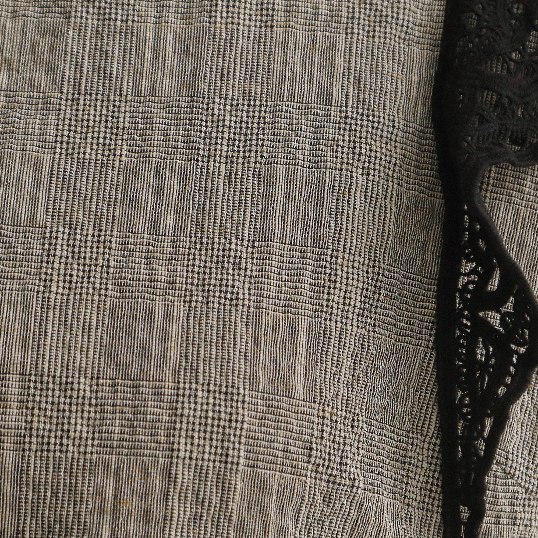 Couture broach「レーススリーブチェックブラウス」|シャツ・ブラウス|