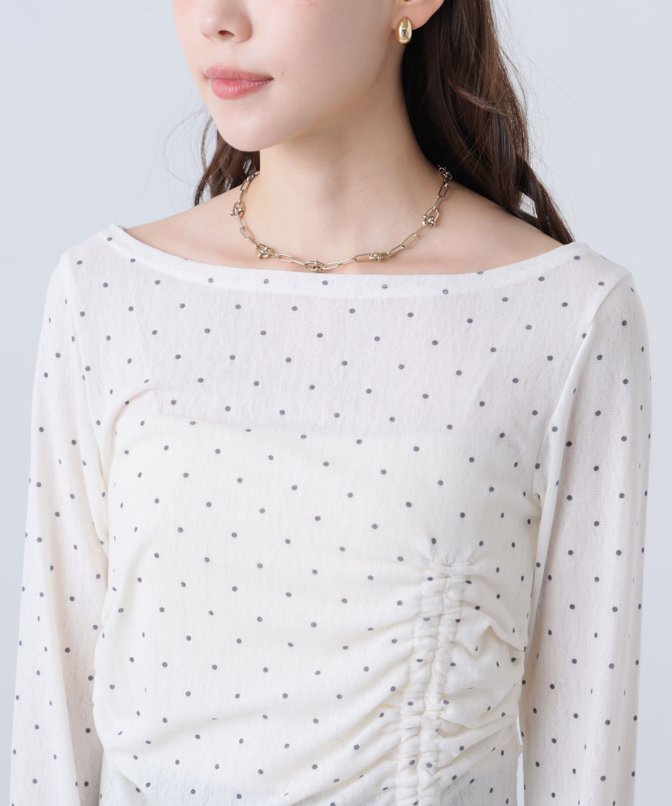  「アシメドロストチェックカットソー」|Tシャツ・カットソー|