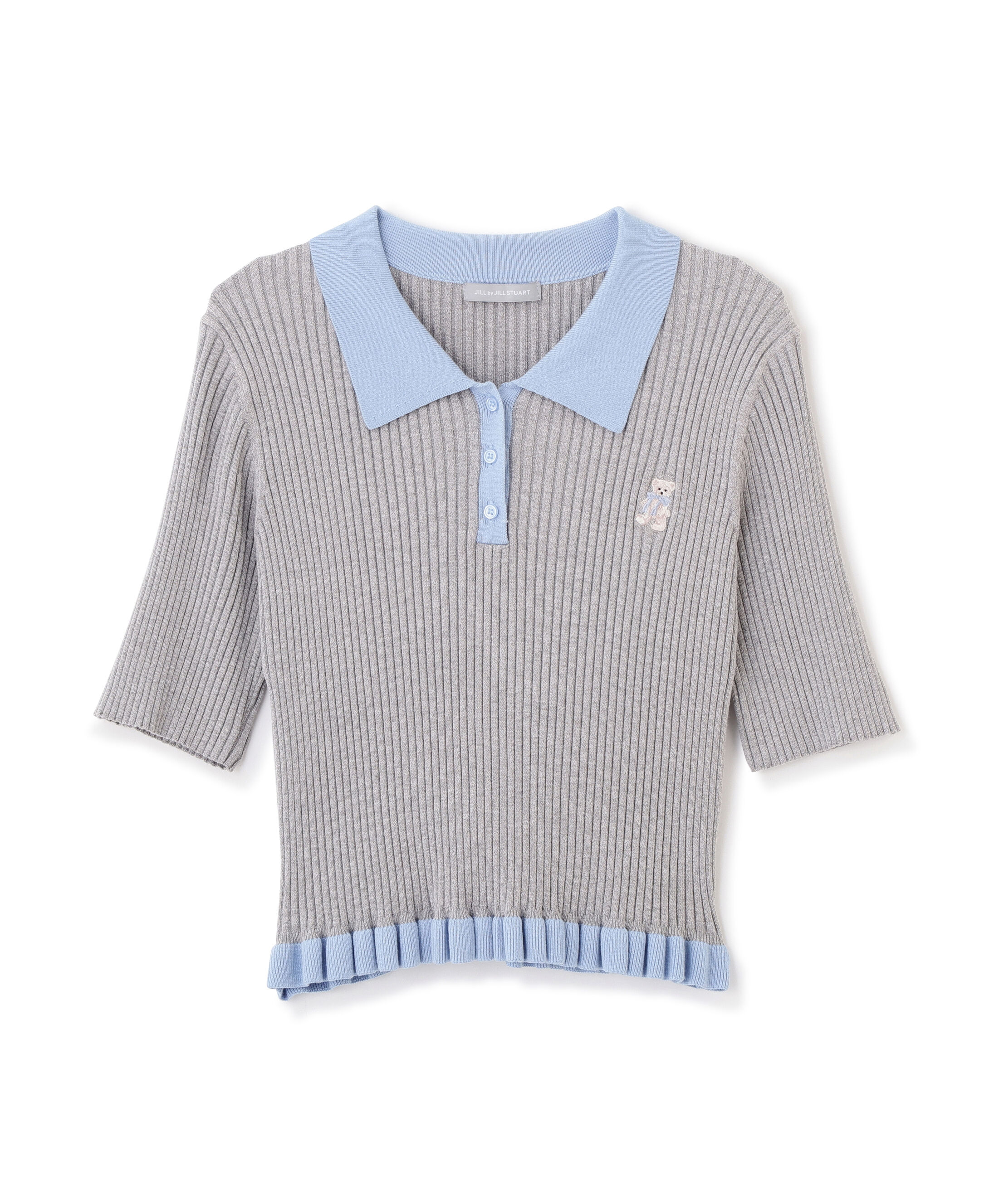  「〈BEARシリーズ〉フリルポロニット」|ニット・セーター|