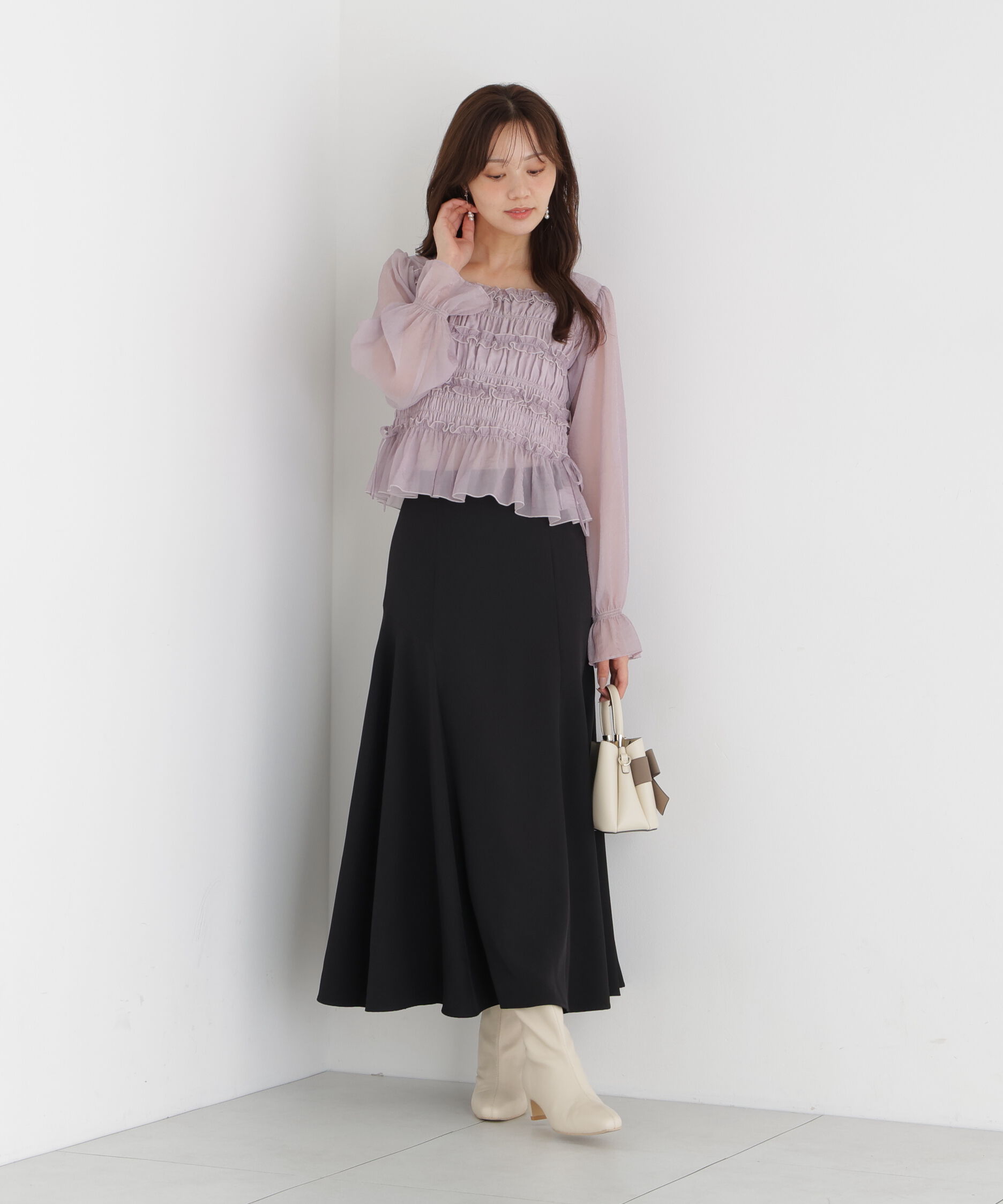 PROPORTION BODY DRESSING「アシメ切替スカート」|スカート|