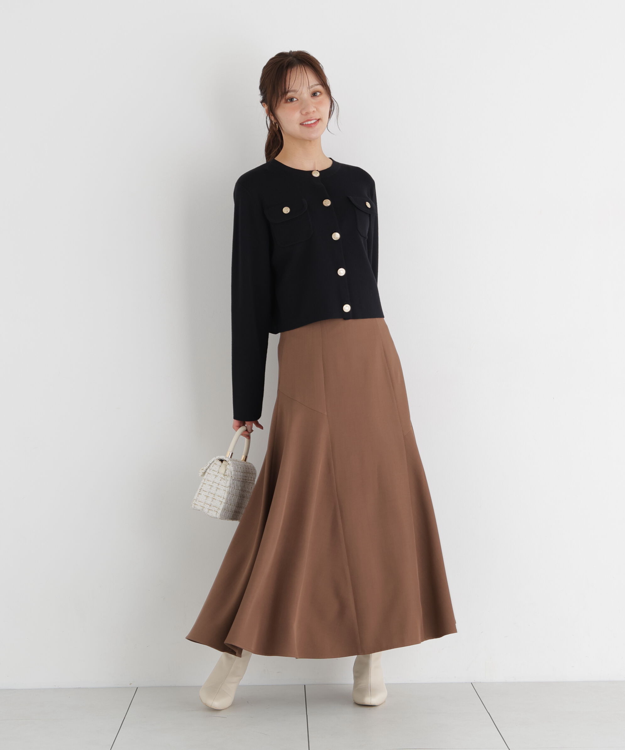 PROPORTION BODY DRESSING「アシメ切替スカート」|スカート|