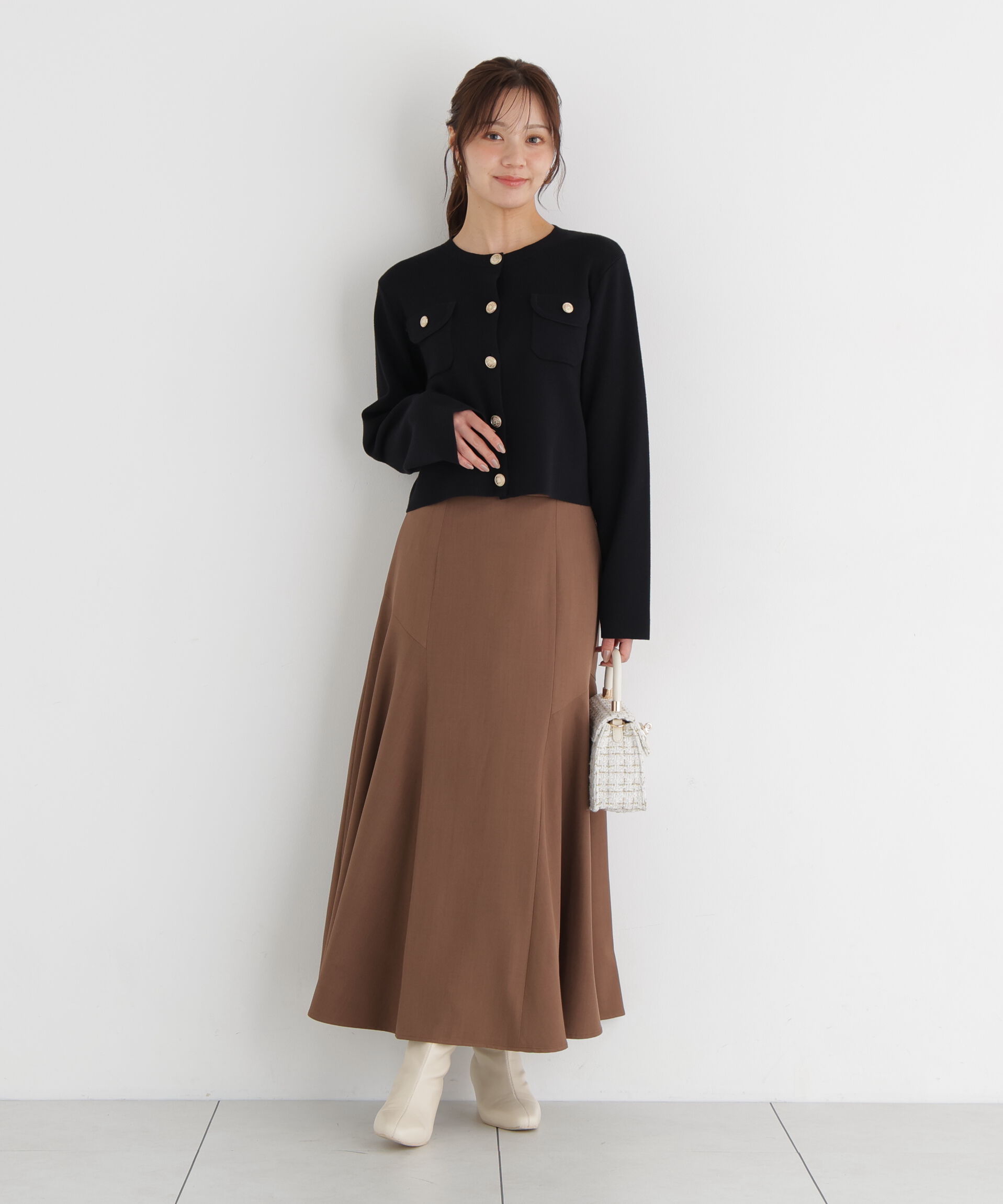 PROPORTION BODY DRESSING「アシメ切替スカート」|スカート|