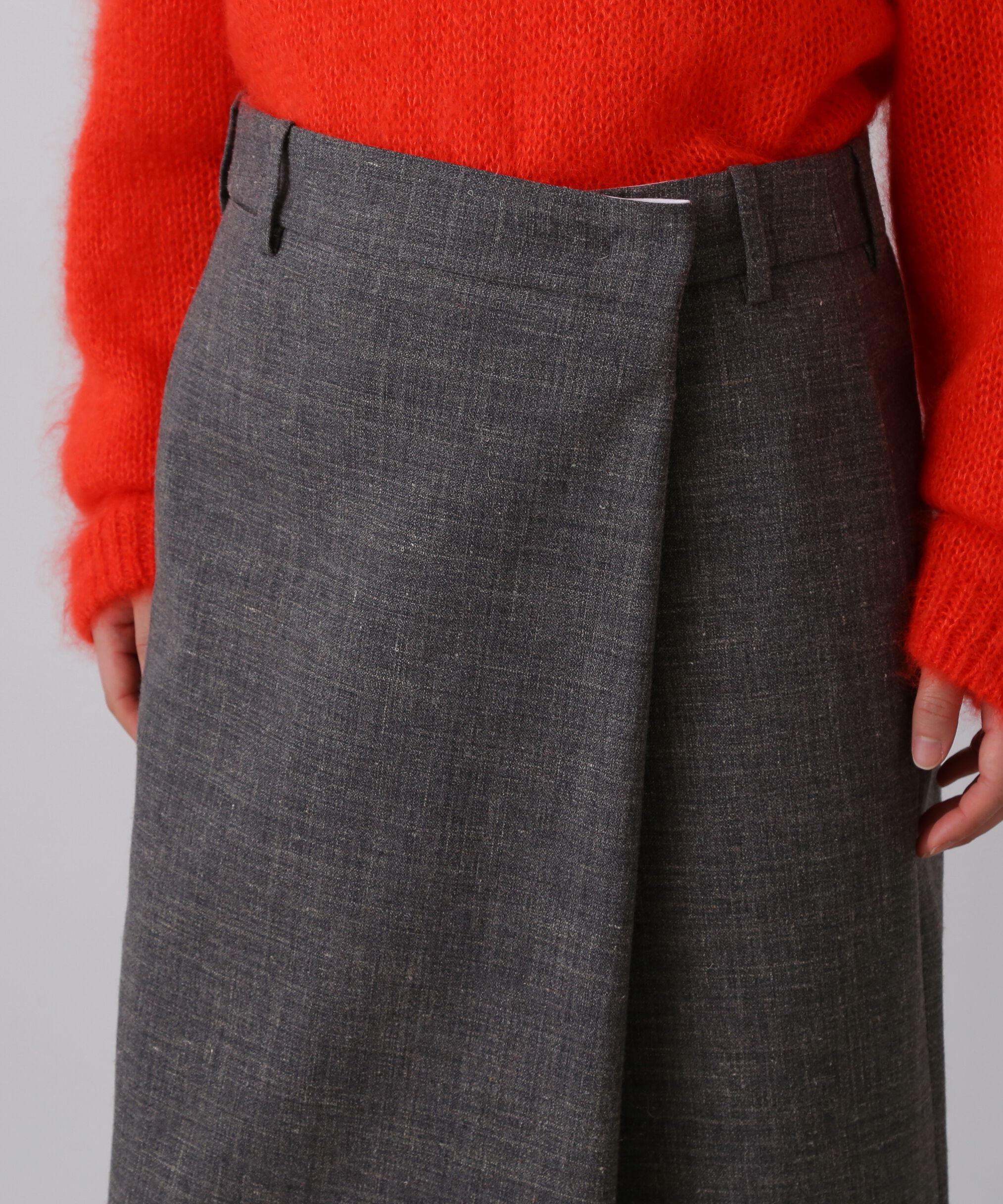YLEVE 「YLEVE / WOOL LINEN WRAP SKIRT」|スカート|