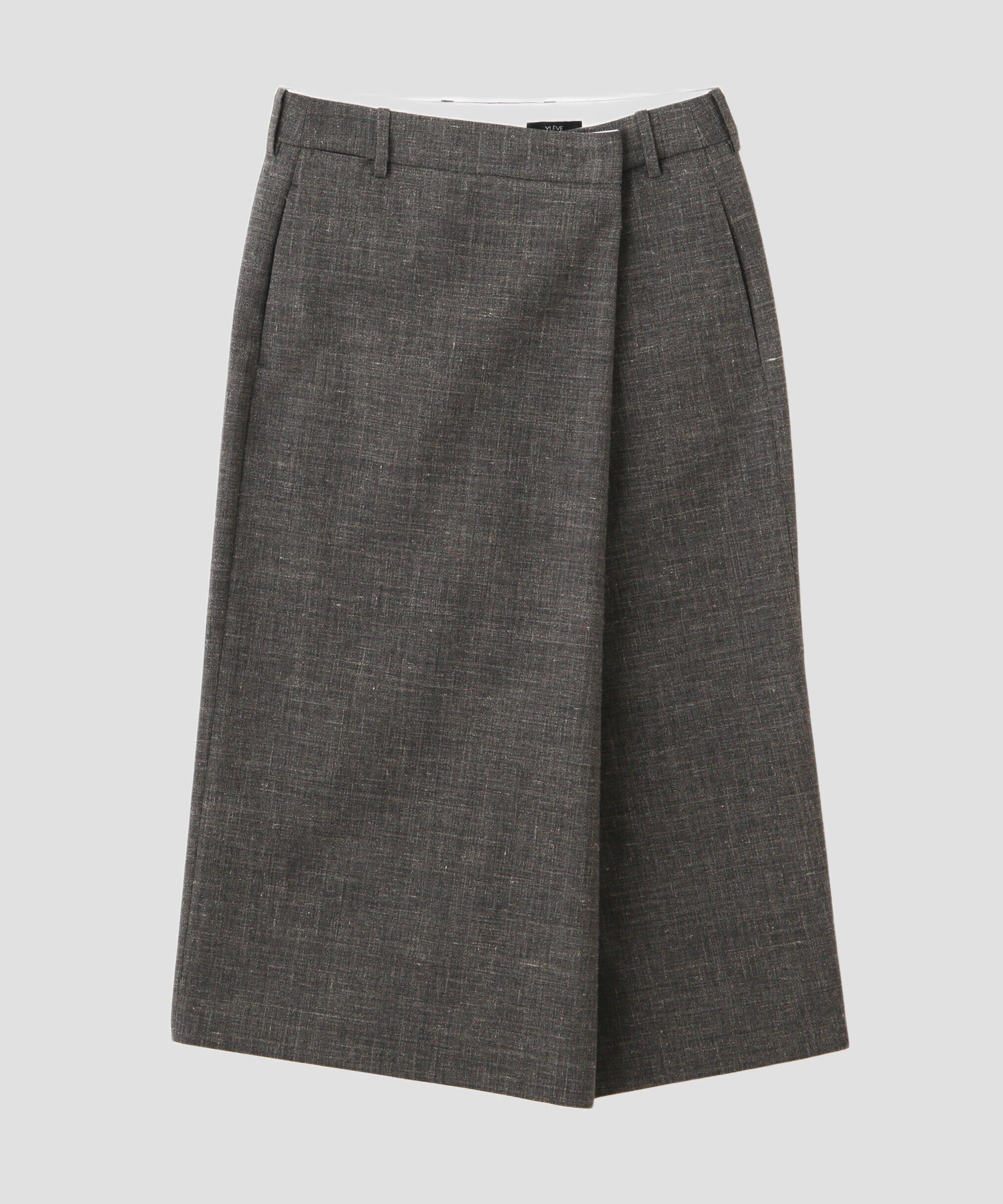 YLEVE 「YLEVE / WOOL LINEN WRAP SKIRT」|スカート|