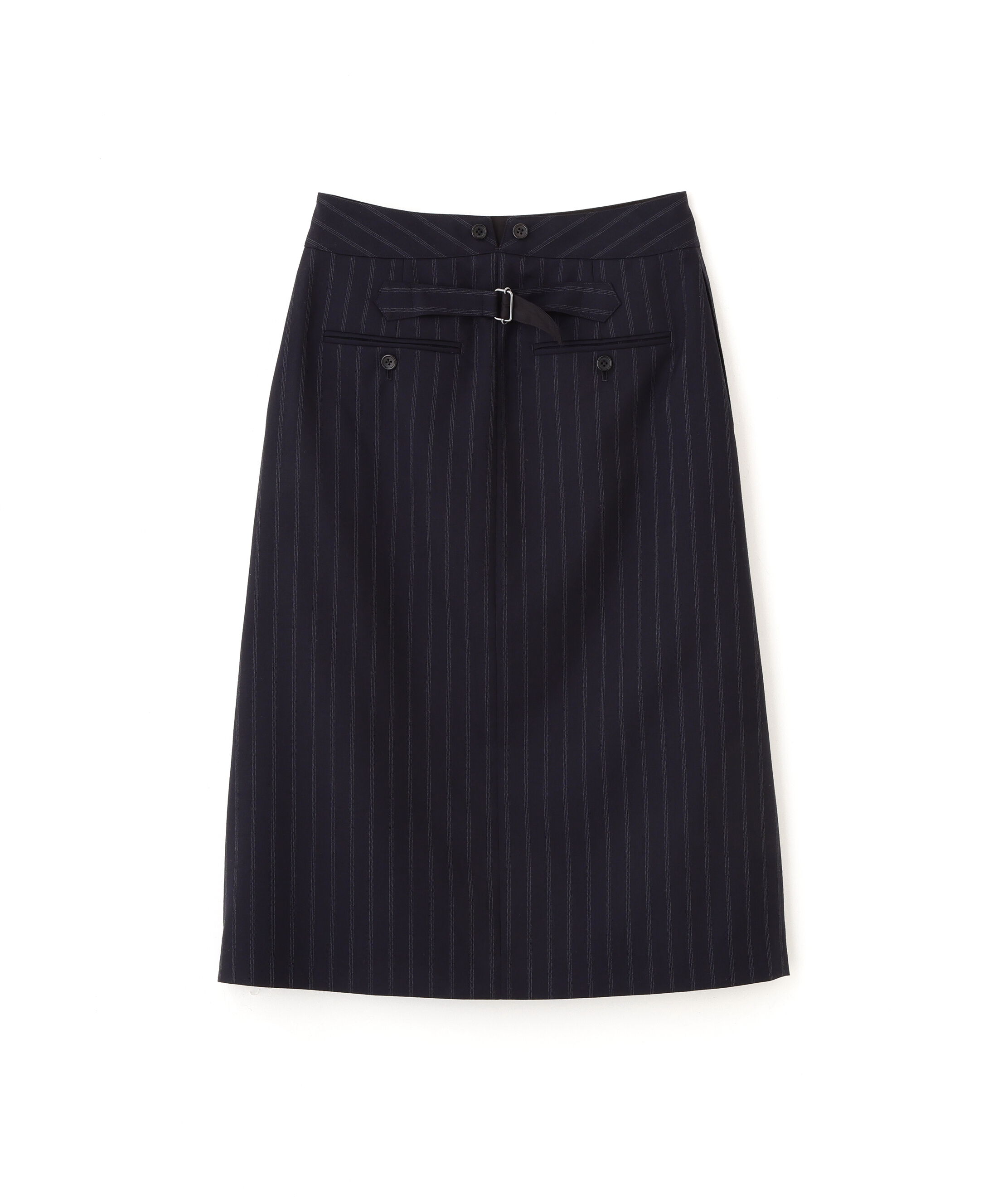  「WIDE STRIPE WOOL SKIRT」|スカート|