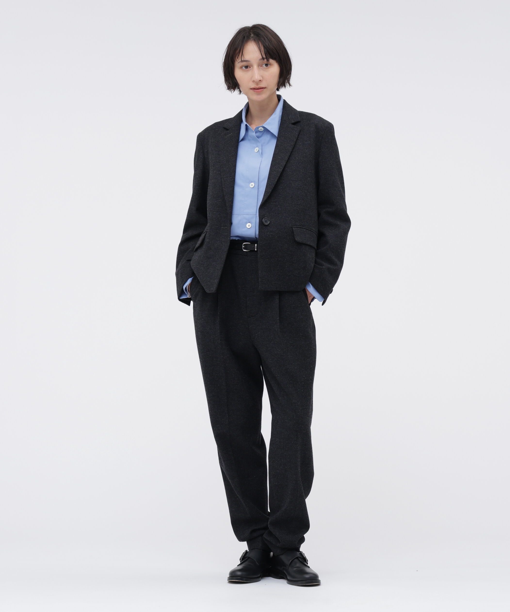  「MILLED HERRINGBONE WOOL TROUSERS」|その他|