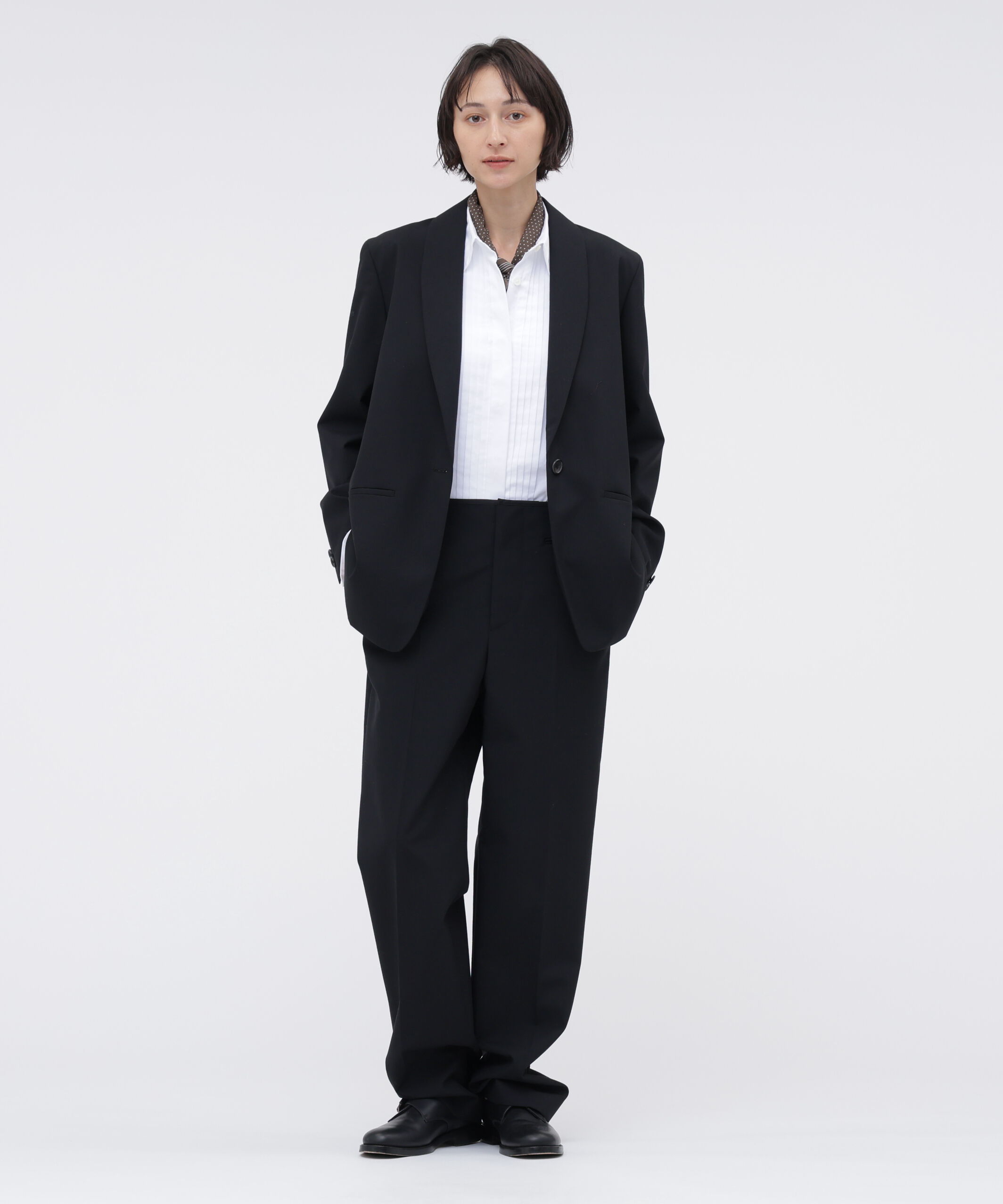  「IRREGULAR BORDER SCARF SILK」|バンダナ・スカーフ|