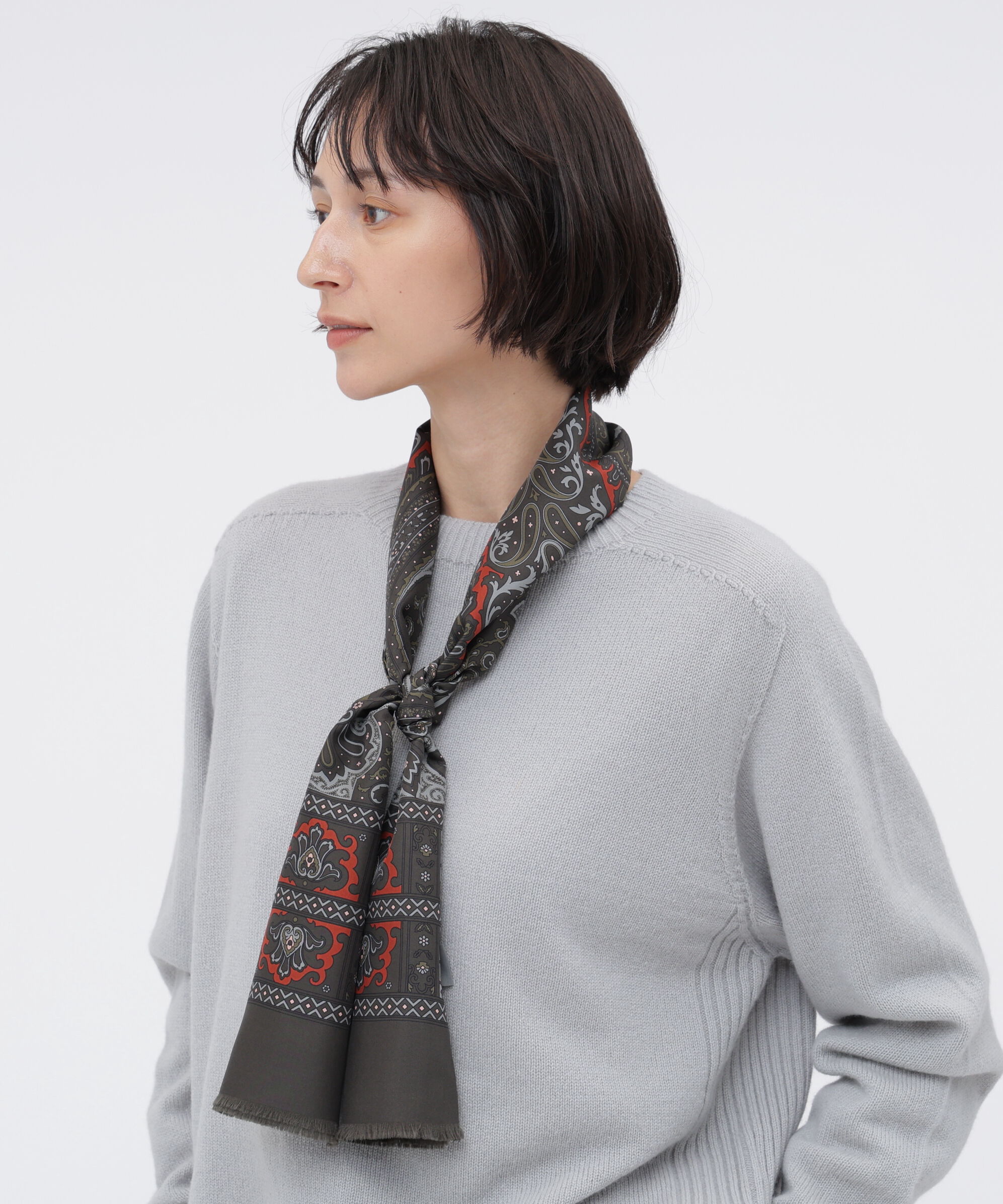  「PAISLEY SCARF SILK」|バンダナ・スカーフ|
