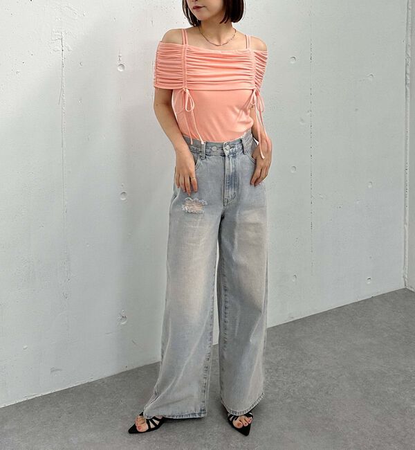 archives「ドロストオフショルカットＴＯＰＳ」|タンクトップ|