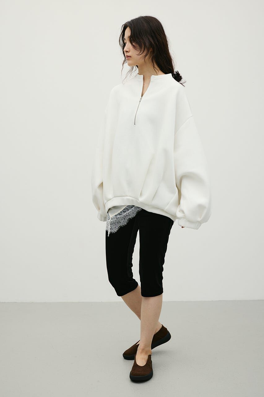 STYLEMIXER「フロントジップダンボールスウェット」|Tシャツ・カットソー|