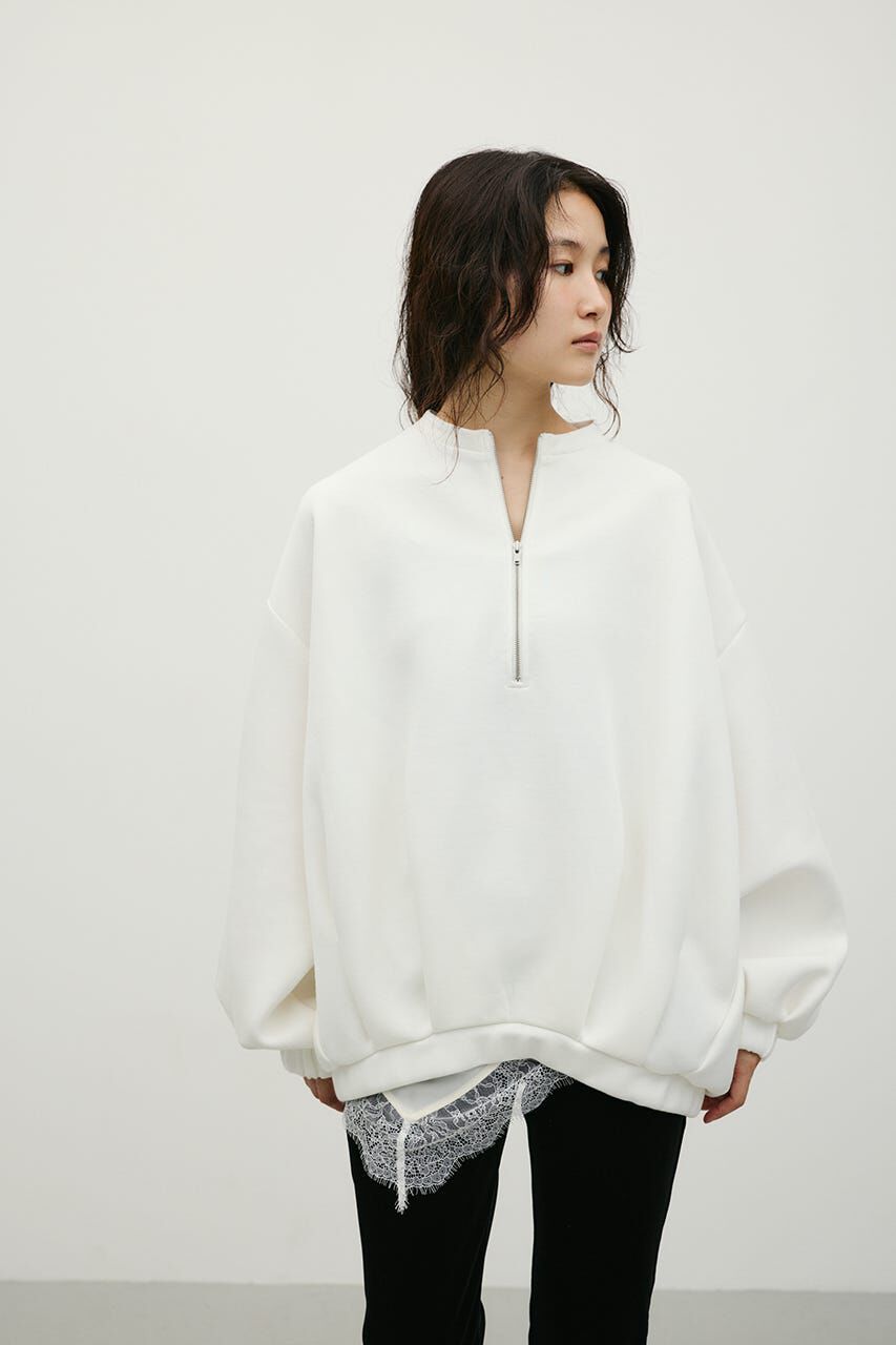 STYLEMIXER「フロントジップダンボールスウェット」|Tシャツ・カットソー|