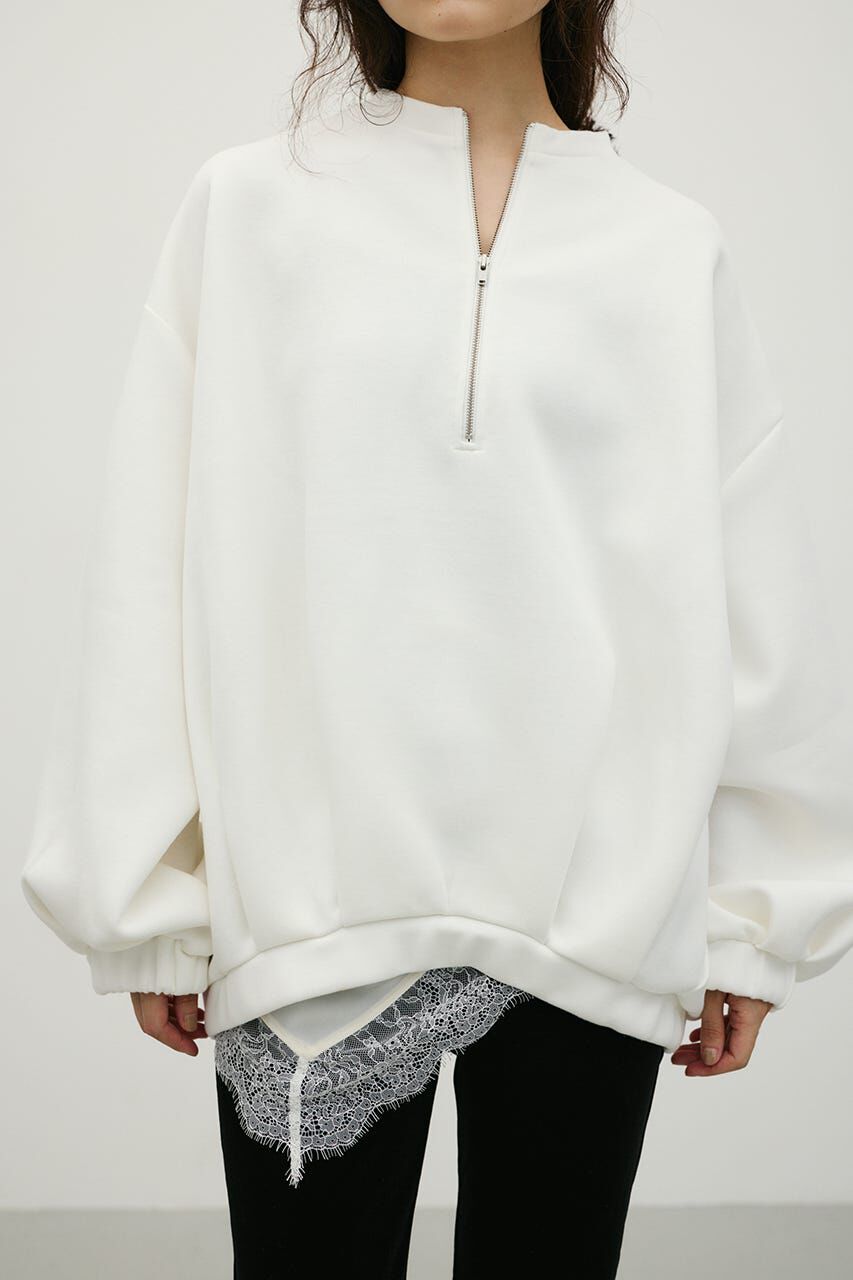 STYLEMIXER「フロントジップダンボールスウェット」|Tシャツ・カットソー|