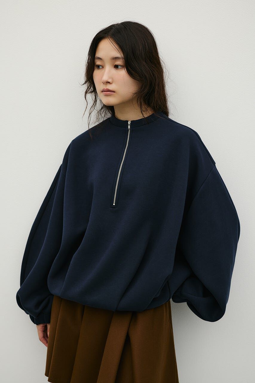 STYLEMIXER「フロントジップダンボールスウェット」|Tシャツ・カットソー|