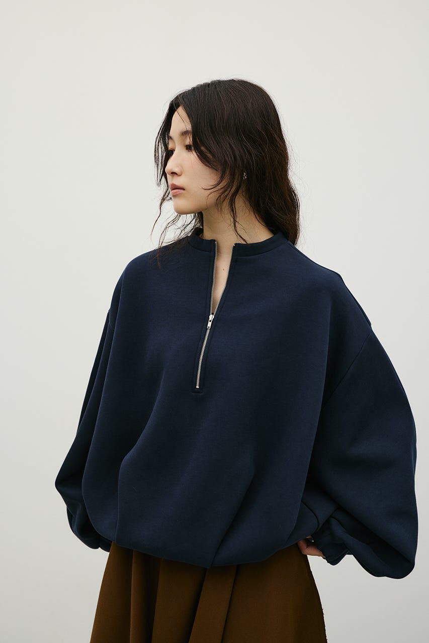STYLEMIXER「フロントジップダンボールスウェット」|Tシャツ・カットソー|