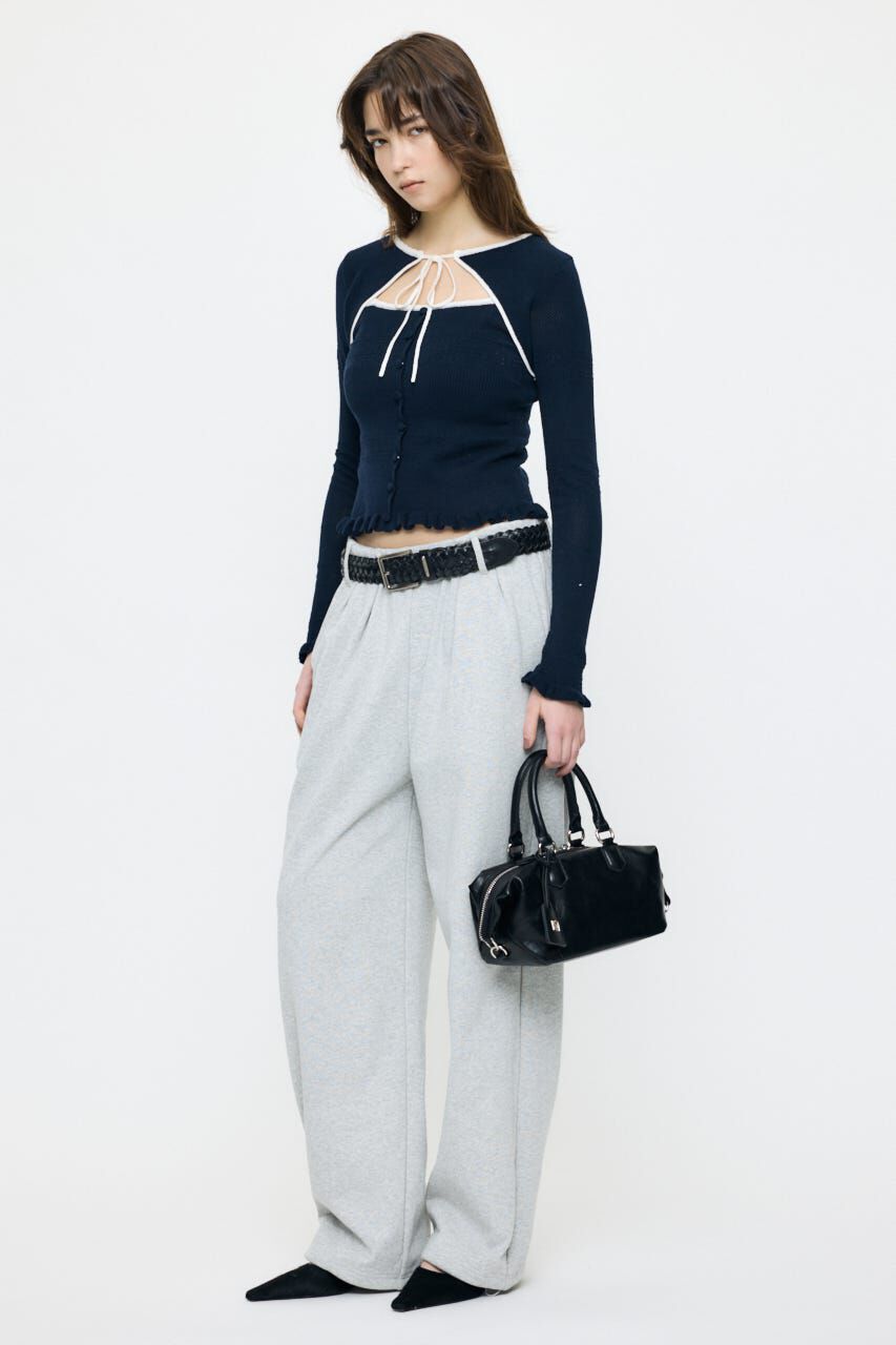 MOUSSY「BOW DESIGN LAYERED ニット」|ニット・セーター|