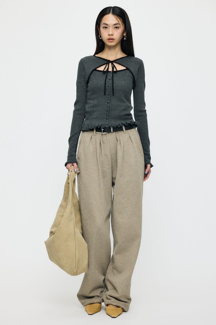 MOUSSY「BOW DESIGN LAYERED ニット」|ニット・セーター|