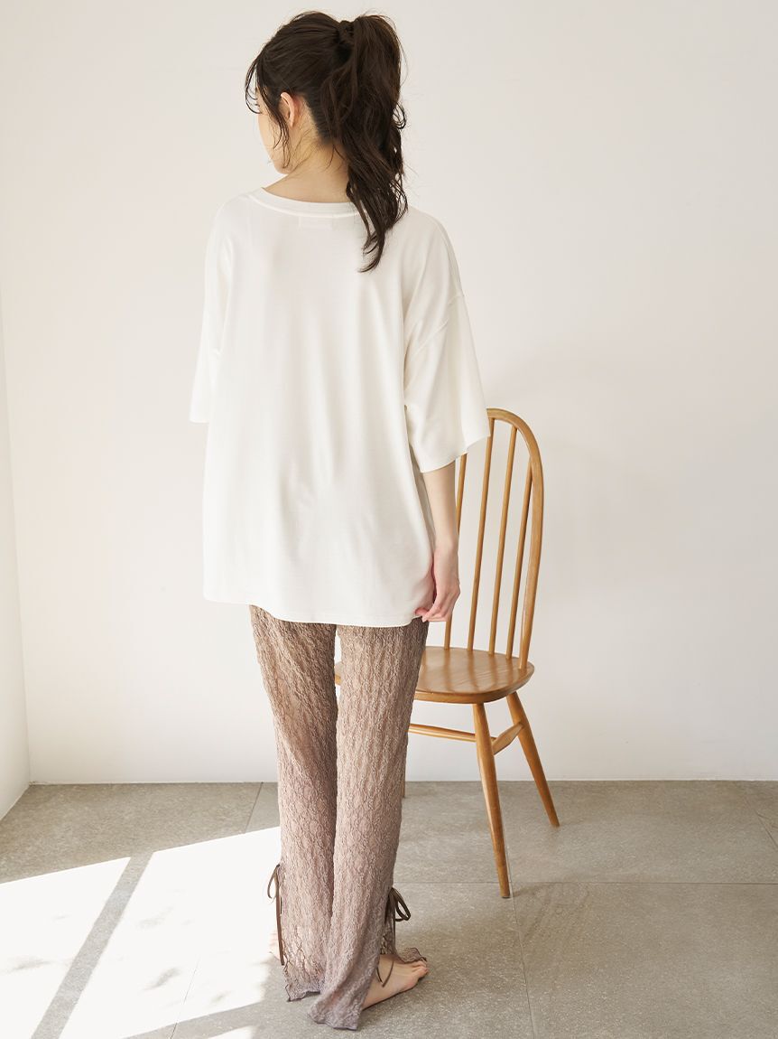 SNIDEL HOME「レースレギンスパンツ」|ルームウェア|