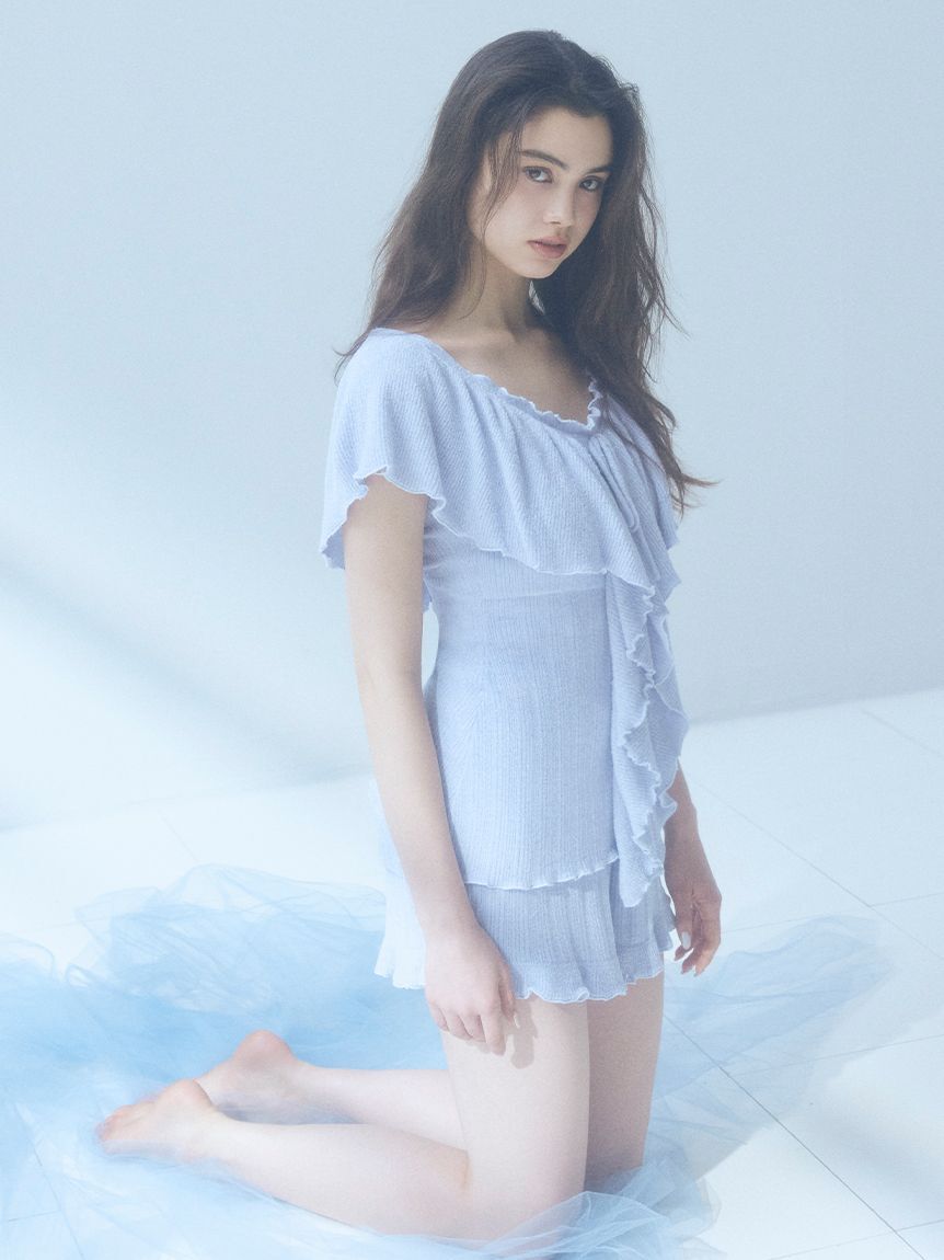 SNIDEL HOME「【SorbetTouch Cool】【接触冷感】フリルトップス」|ルームウェア|