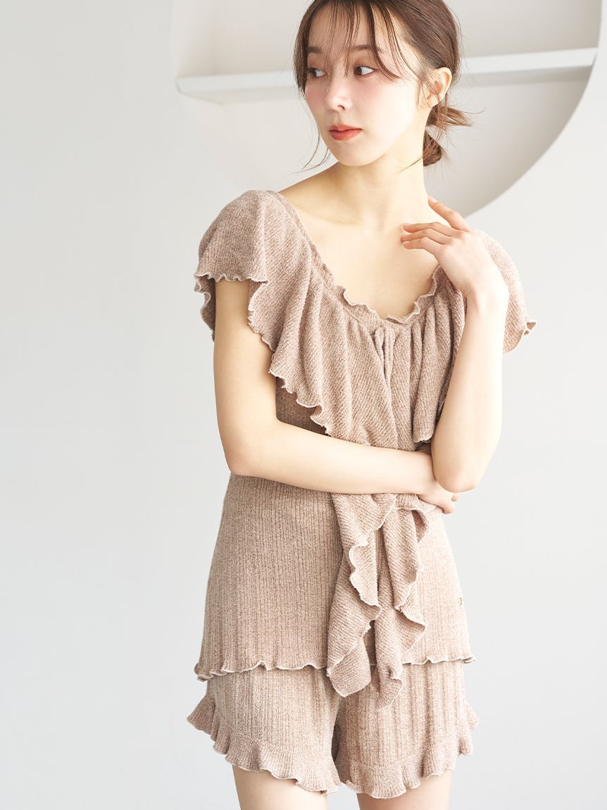 SNIDEL HOME「【SorbetTouch Cool】【接触冷感】フリルトップス」|ルームウェア|