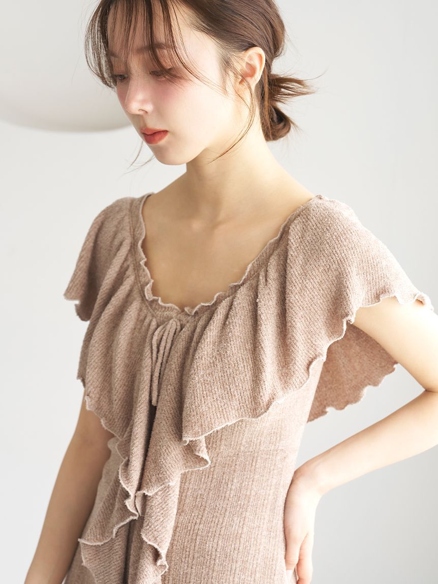 SNIDEL HOME「【SorbetTouch Cool】【接触冷感】フリルトップス」|ルームウェア|
