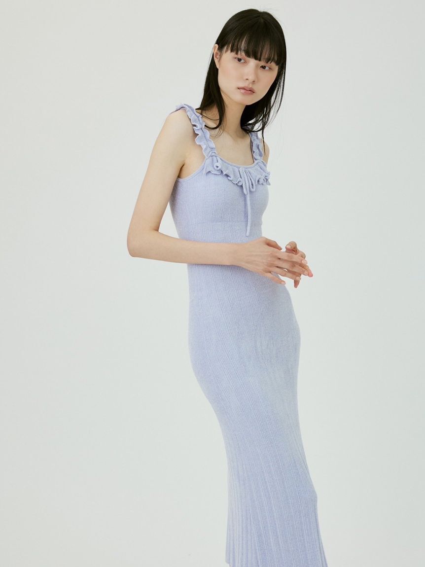 SNIDEL HOME「【SorbetTouch Cool】【接触冷感】フリルニットワンピース」|ルームウェア|